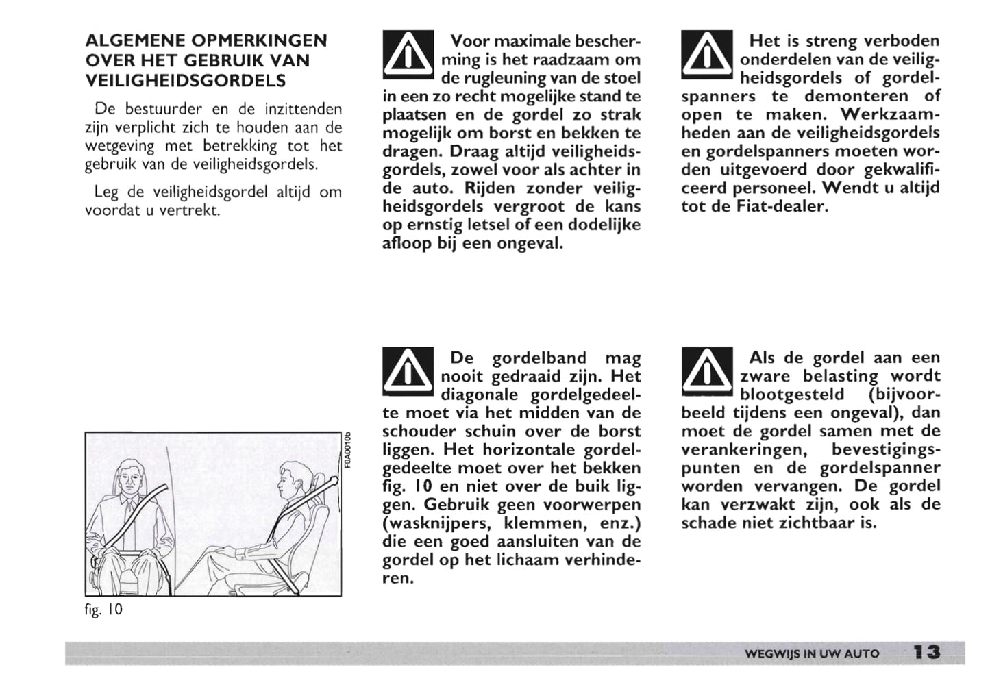 2003-2004 Fiat Doblò Bedienungsanleitung | Niederländisch