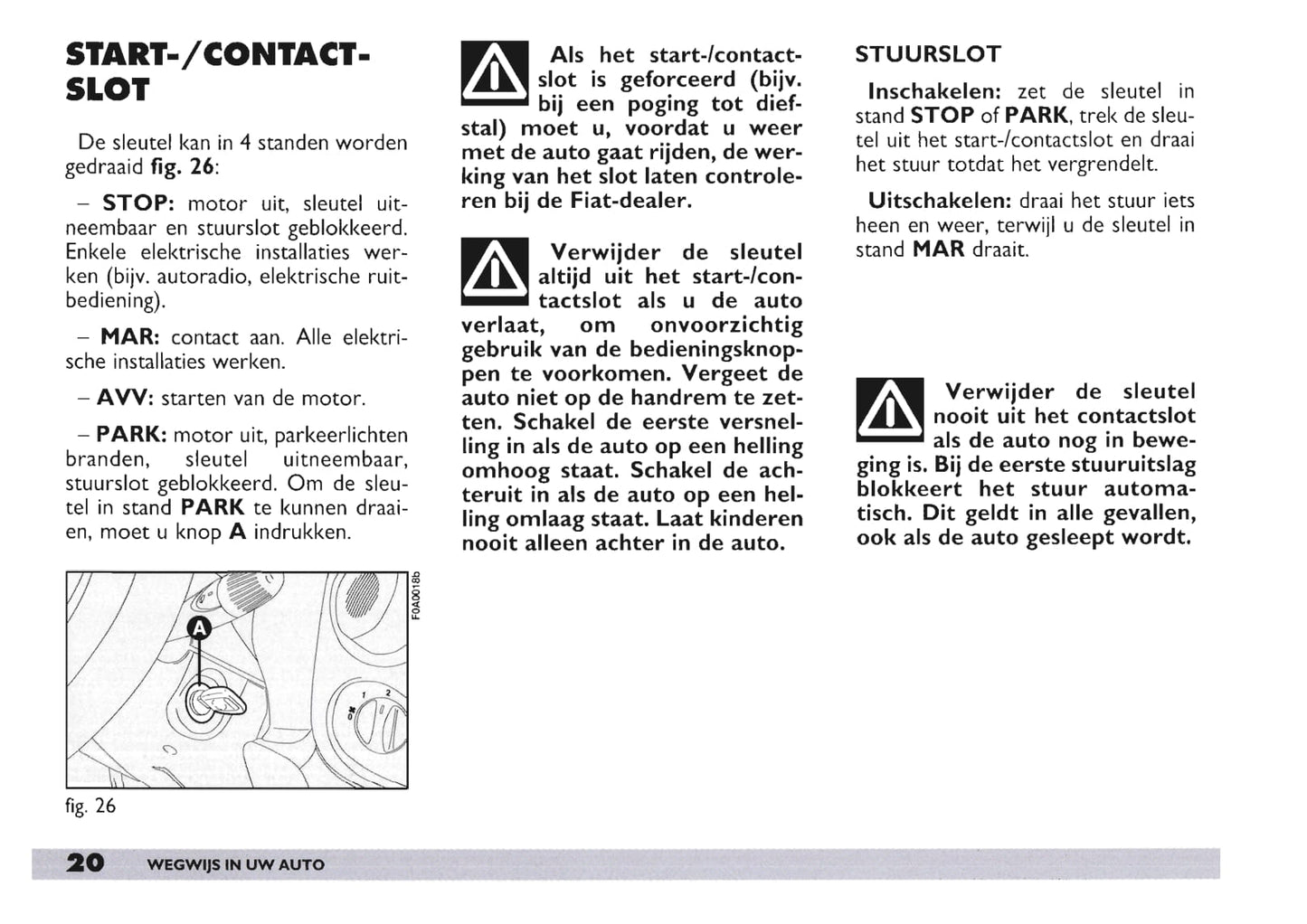 2003-2004 Fiat Doblò Bedienungsanleitung | Niederländisch