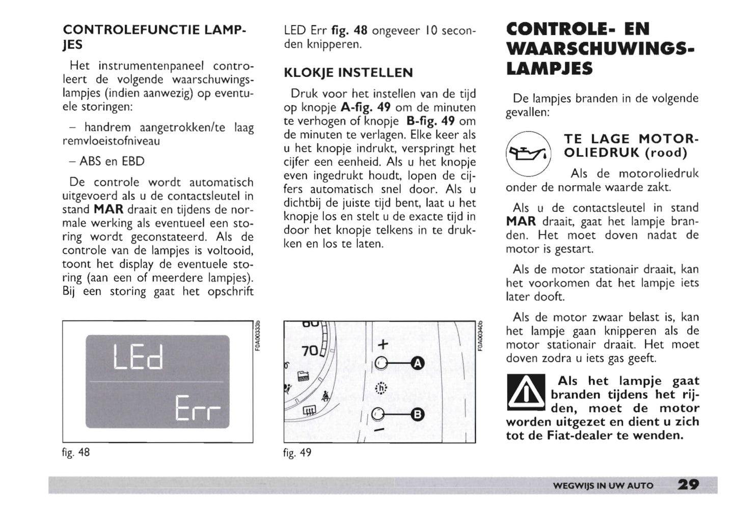 2003-2004 Fiat Doblò Bedienungsanleitung | Niederländisch