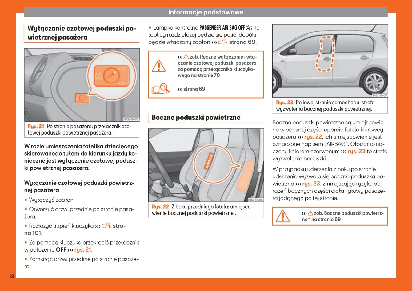 2012-2019 Seat Mii Bedienungsanleitung | Polnisch
