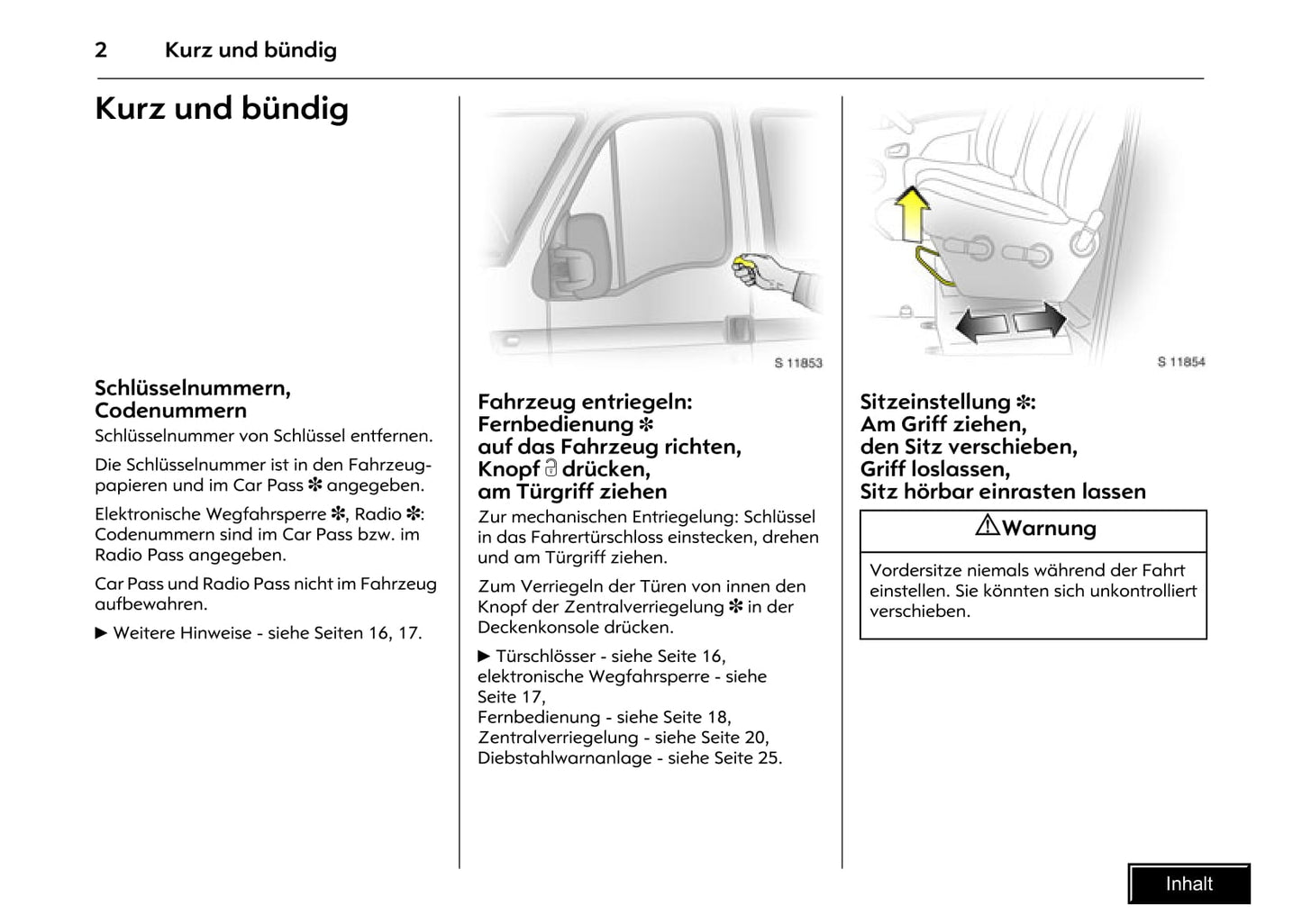 2009-2010 Opel Movano Owner's Manual | German