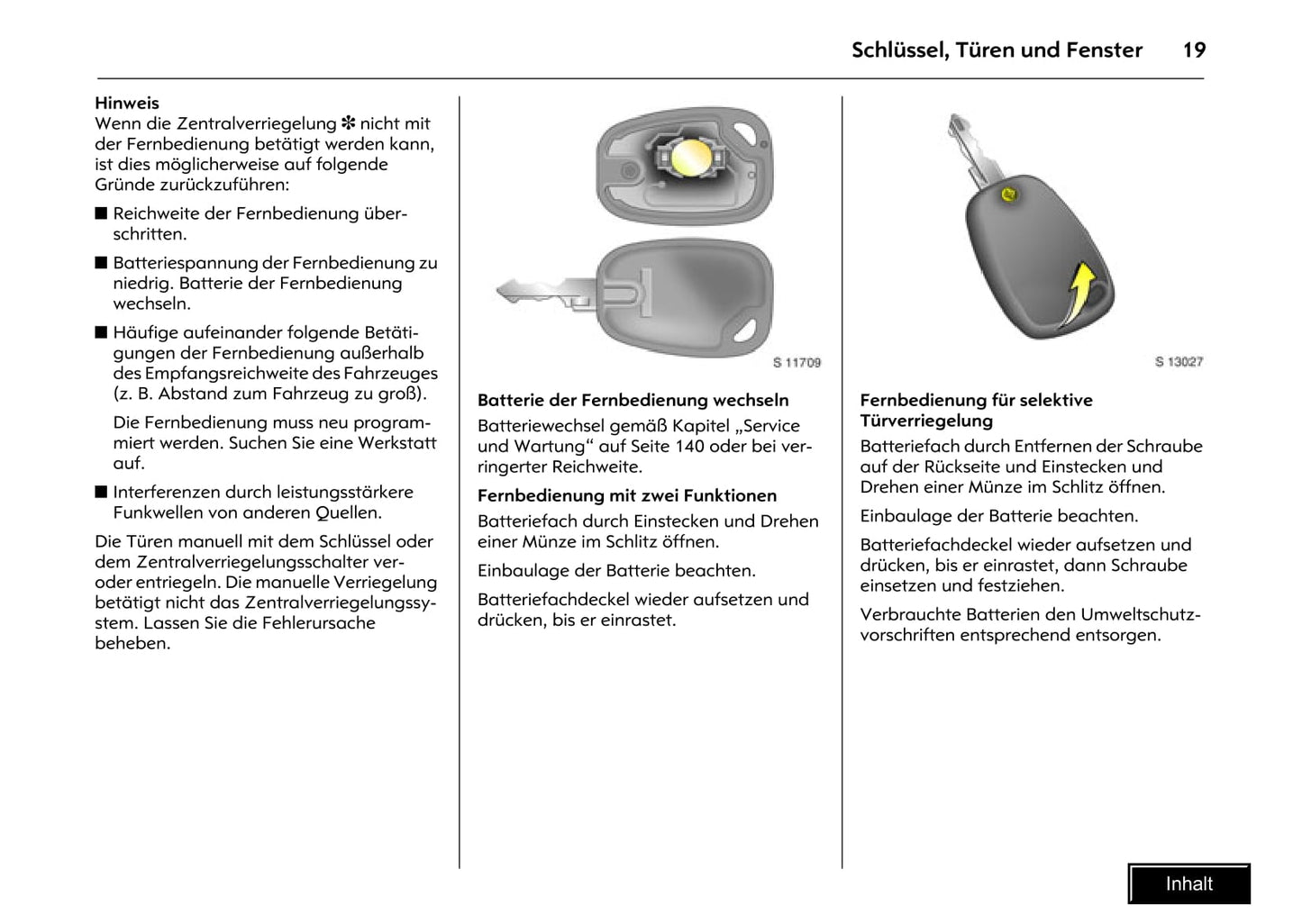 2009-2010 Opel Movano Owner's Manual | German