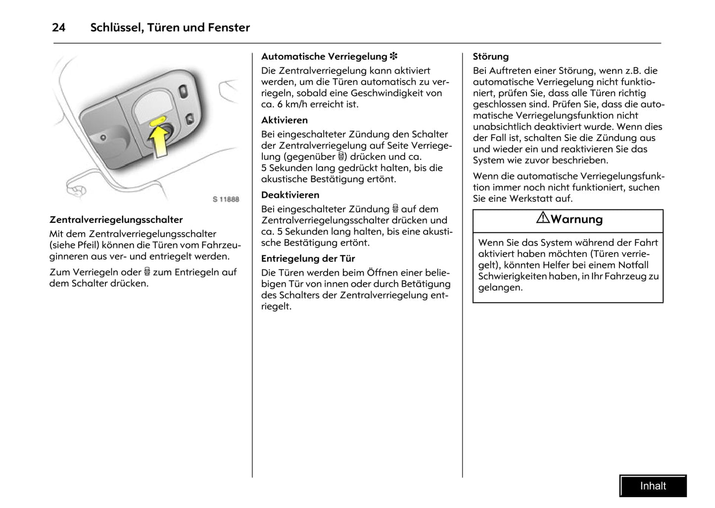 2009-2010 Opel Movano Owner's Manual | German