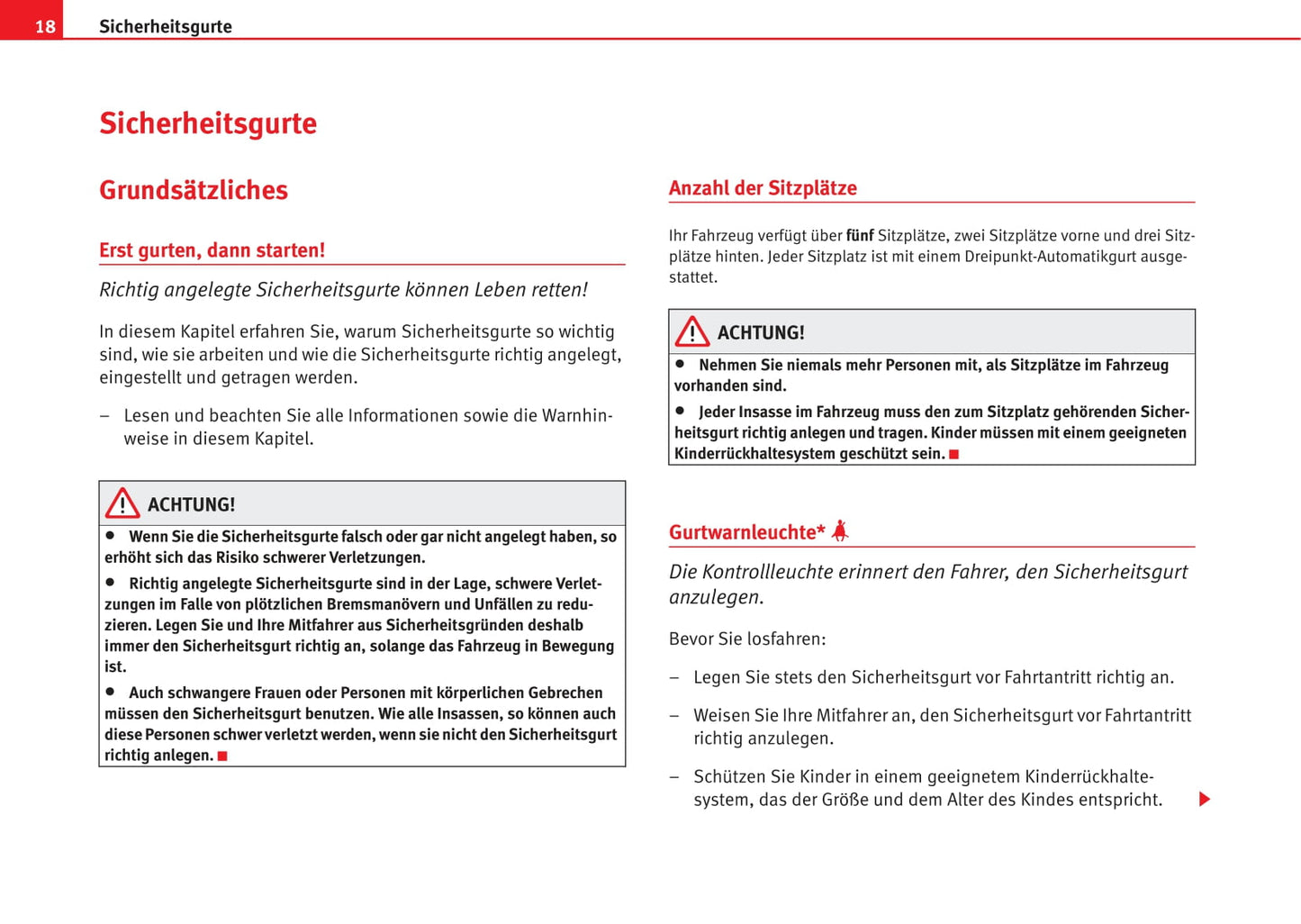 2006-2009 Seat Ibiza Bedienungsanleitung | Deutsch