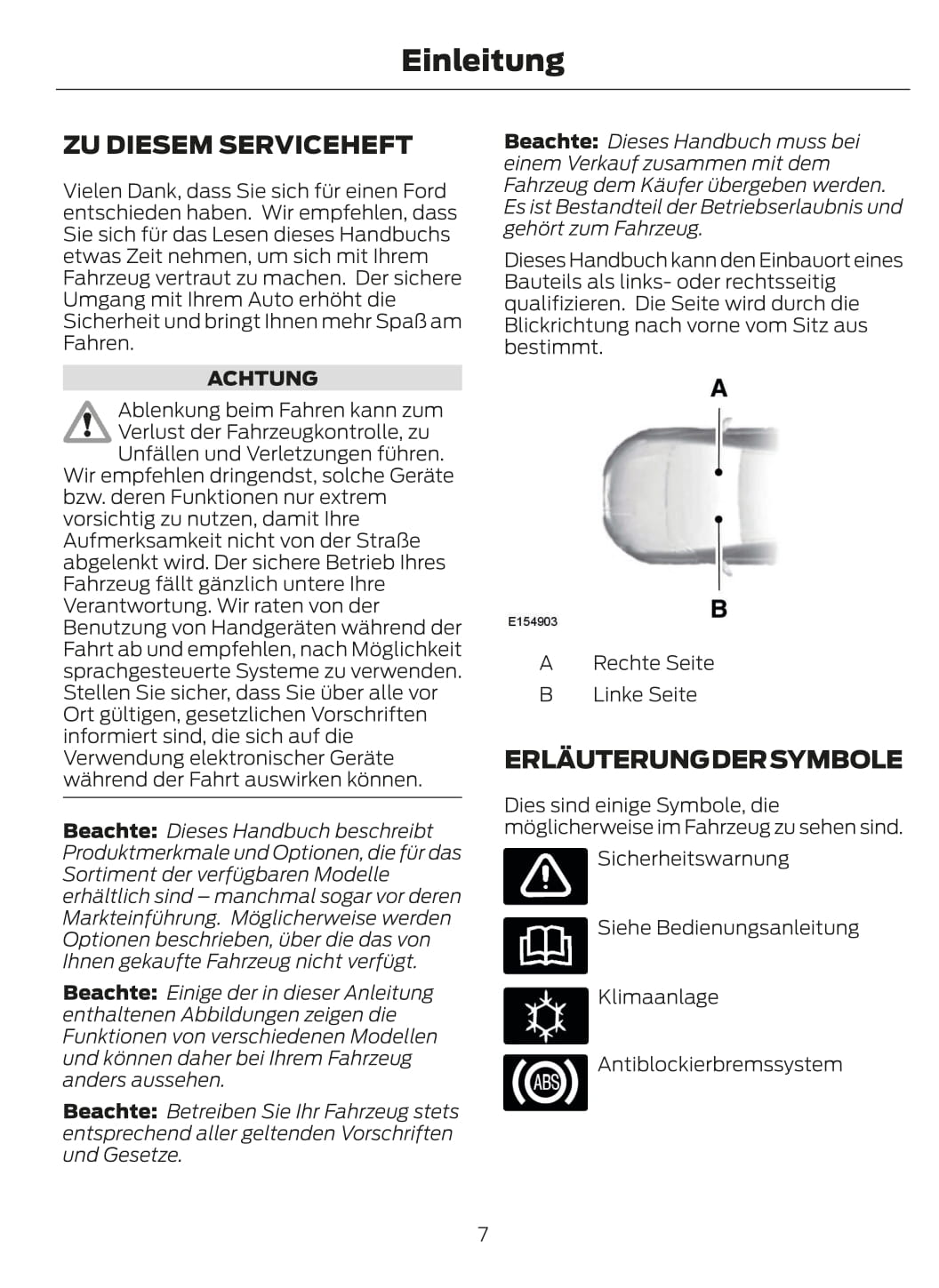 2015 Ford Focus Bedienungsanleitung | Deutsch