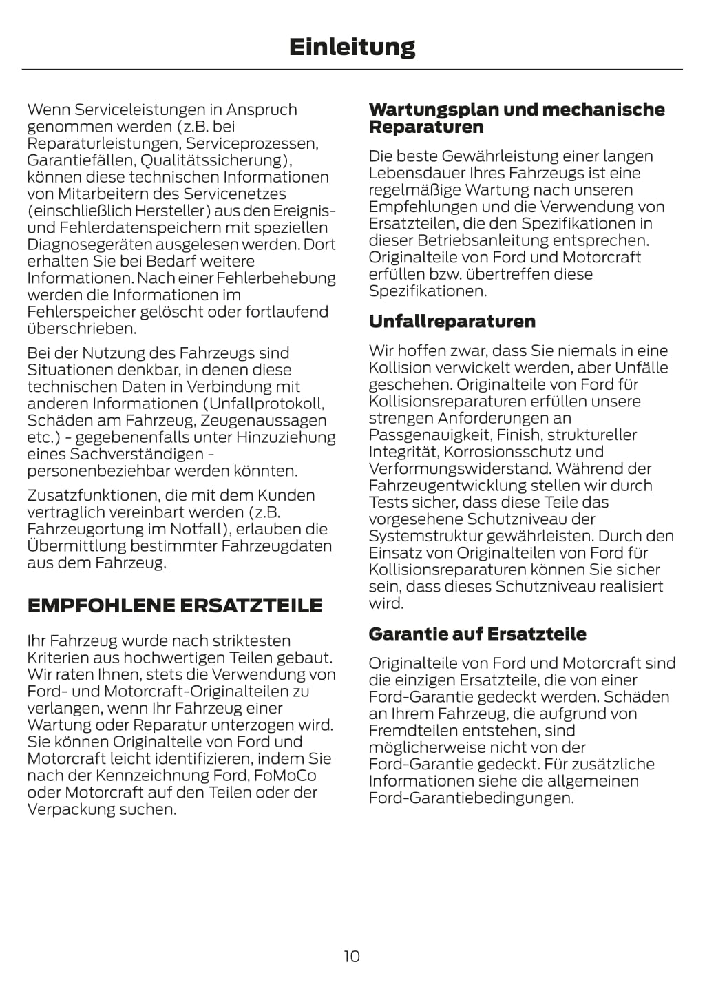 2015 Ford Focus Bedienungsanleitung | Deutsch