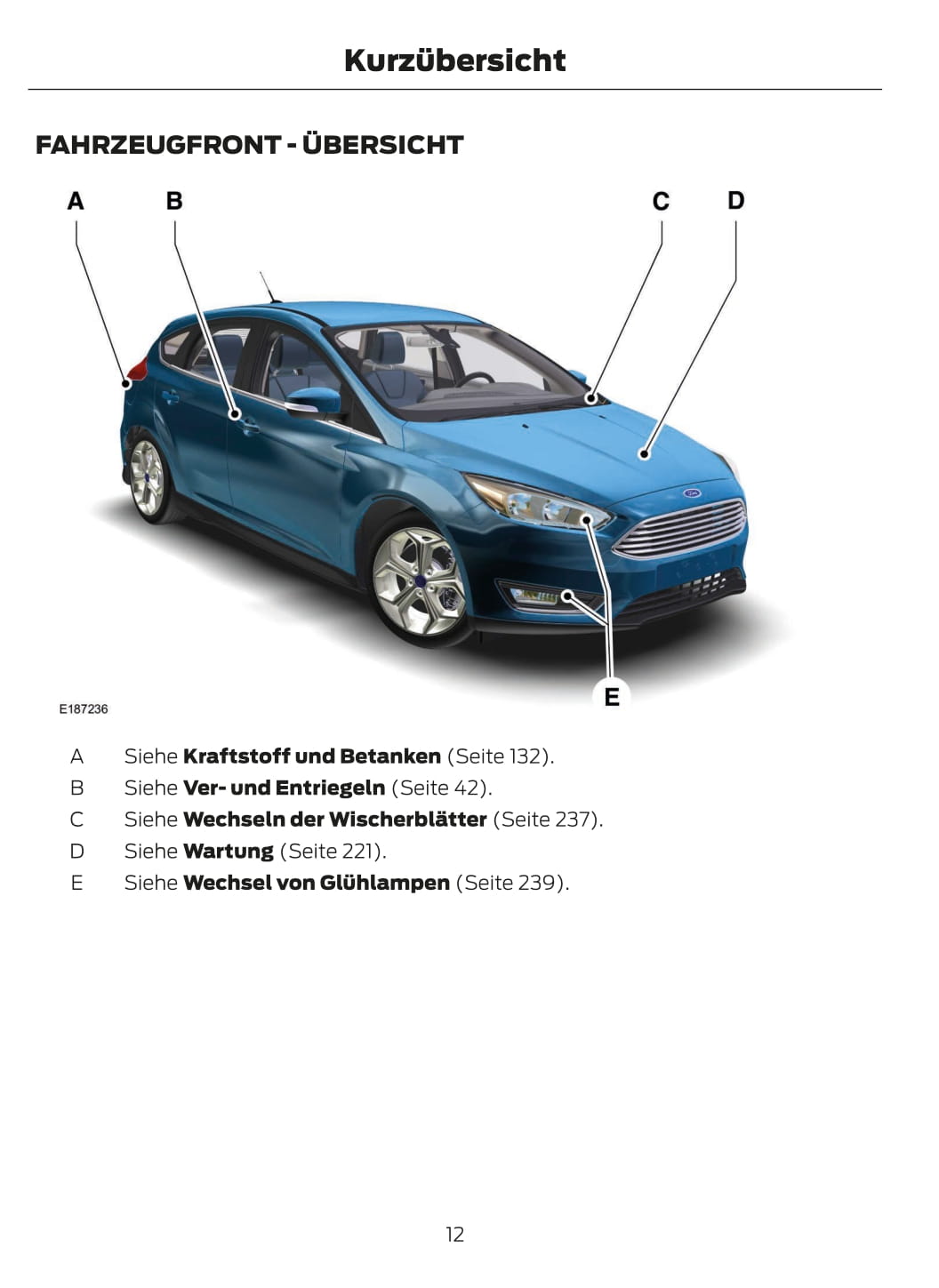 2015 Ford Focus Bedienungsanleitung | Deutsch