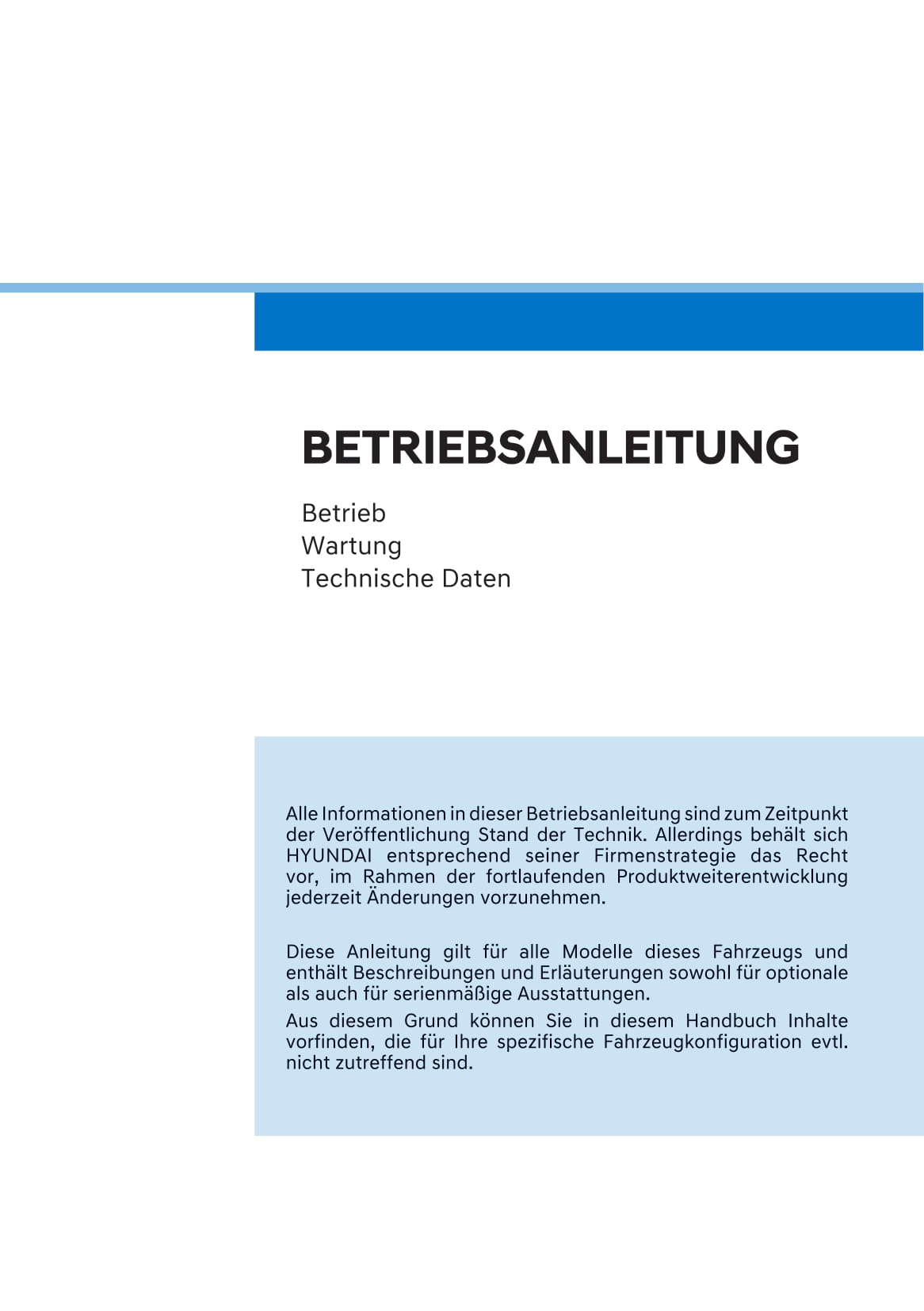 2020-2021 Hyundai i20 Bedienungsanleitung | Deutsch