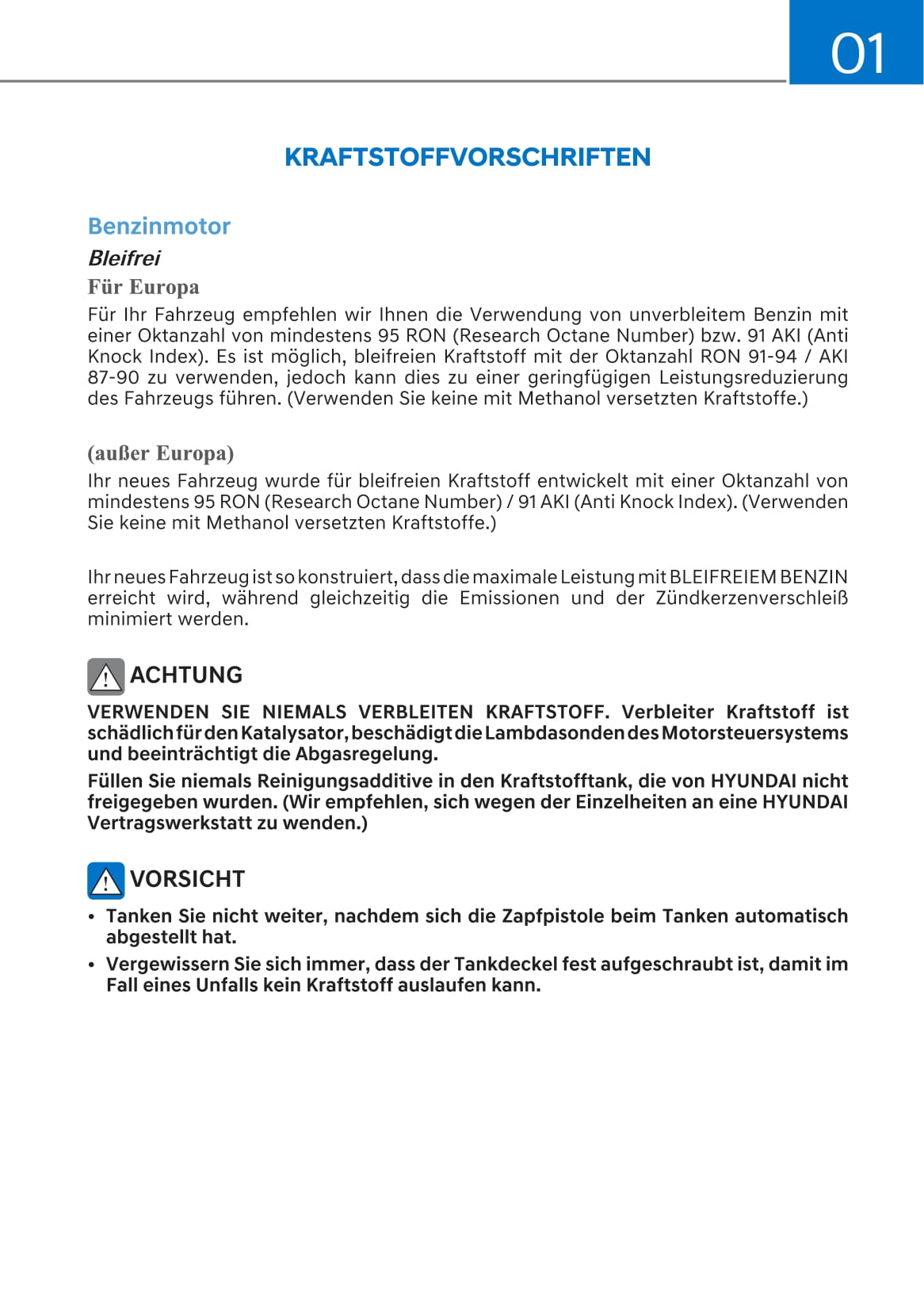 2020-2021 Hyundai i20 Bedienungsanleitung | Deutsch