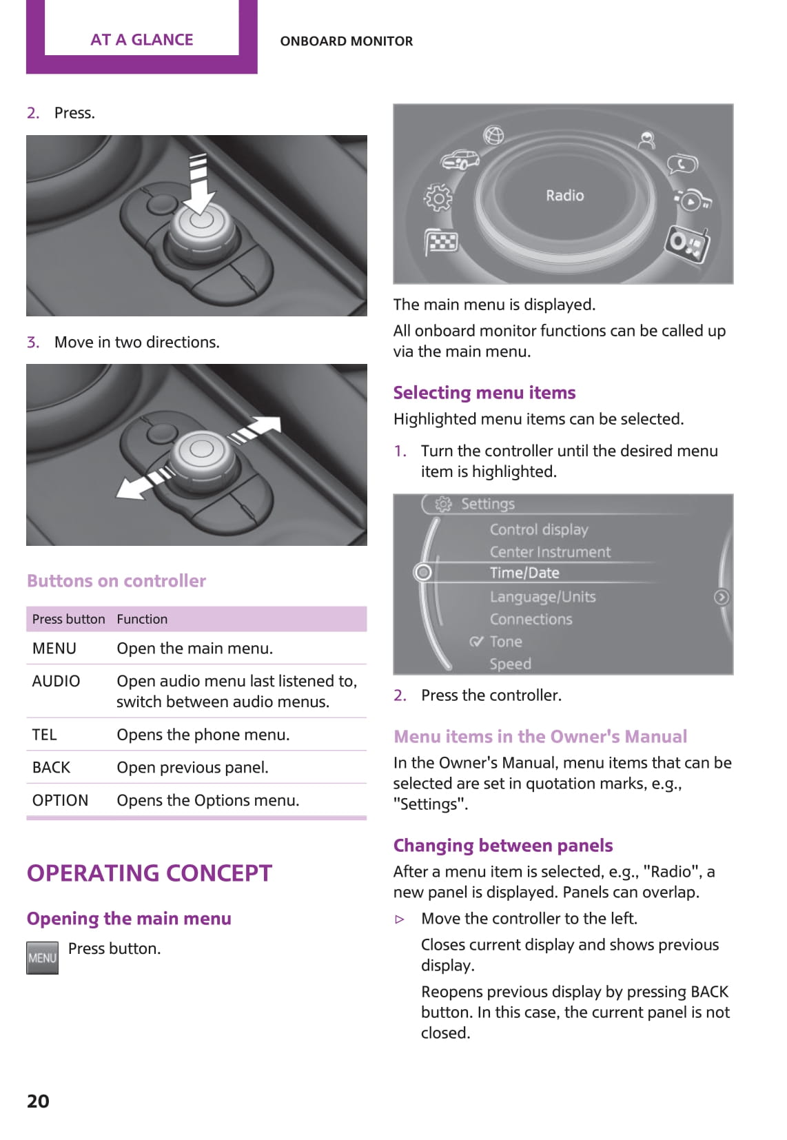 2015-2019 Mini Clubman Bedienungsanleitung | Englisch