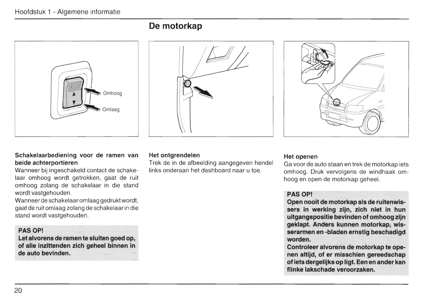 1999-2002 Daihatsu Move Bedienungsanleitung | Niederländisch