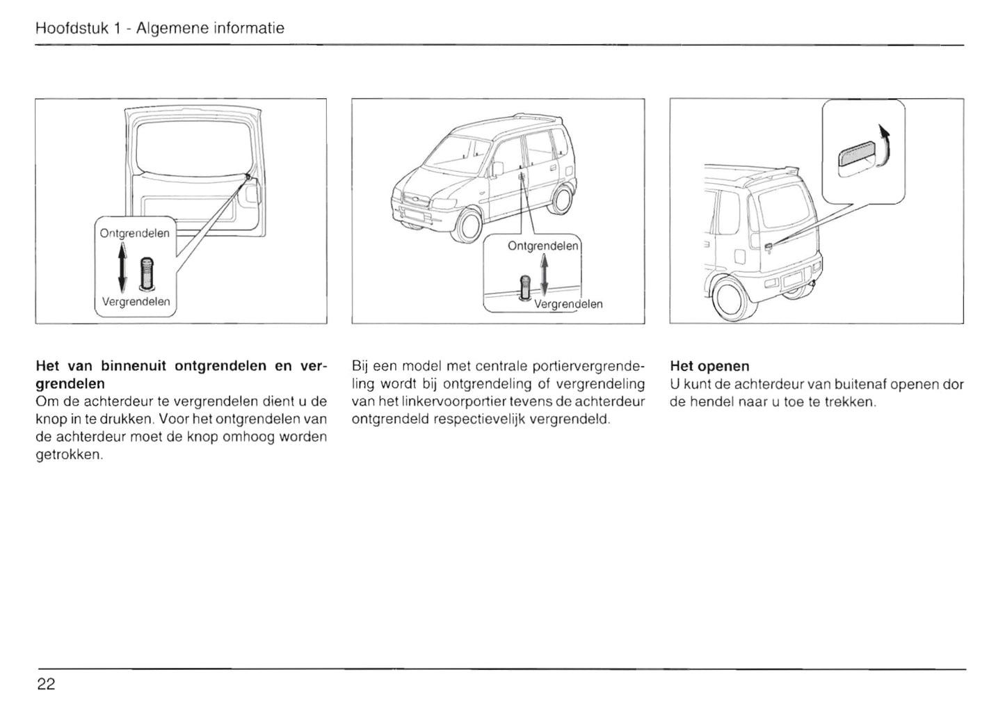 1999-2002 Daihatsu Move Bedienungsanleitung | Niederländisch