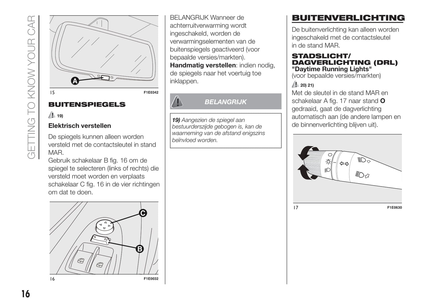 2015-2016 Fiat Punto Bedienungsanleitung | Niederländisch