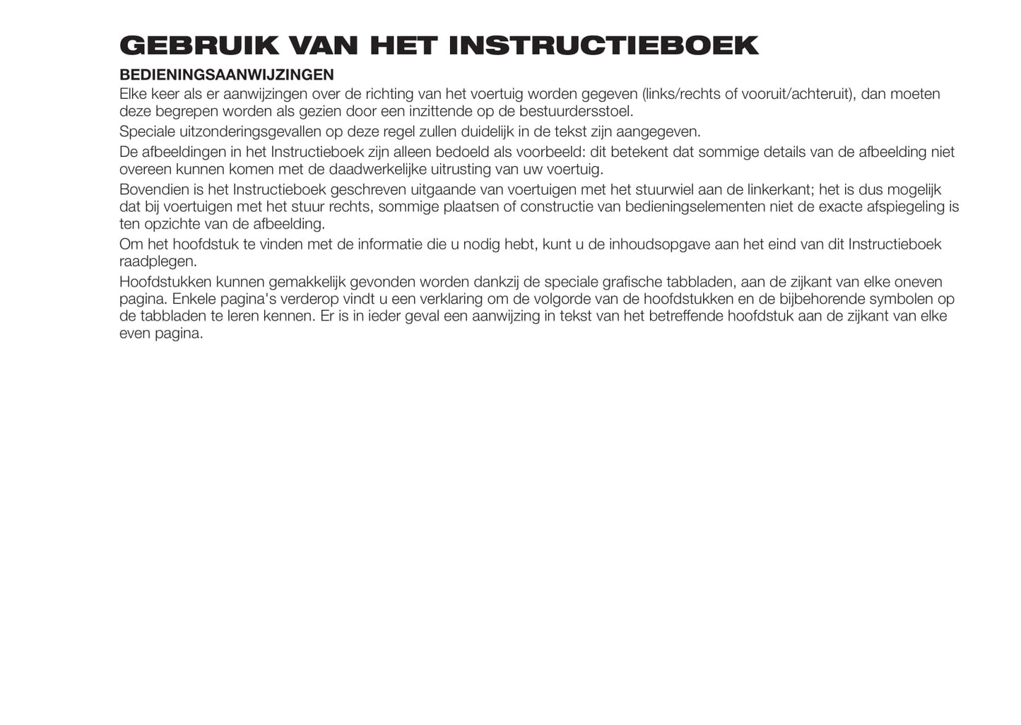 2018-2019 Fiat 500X Owner's Manual | Dutch