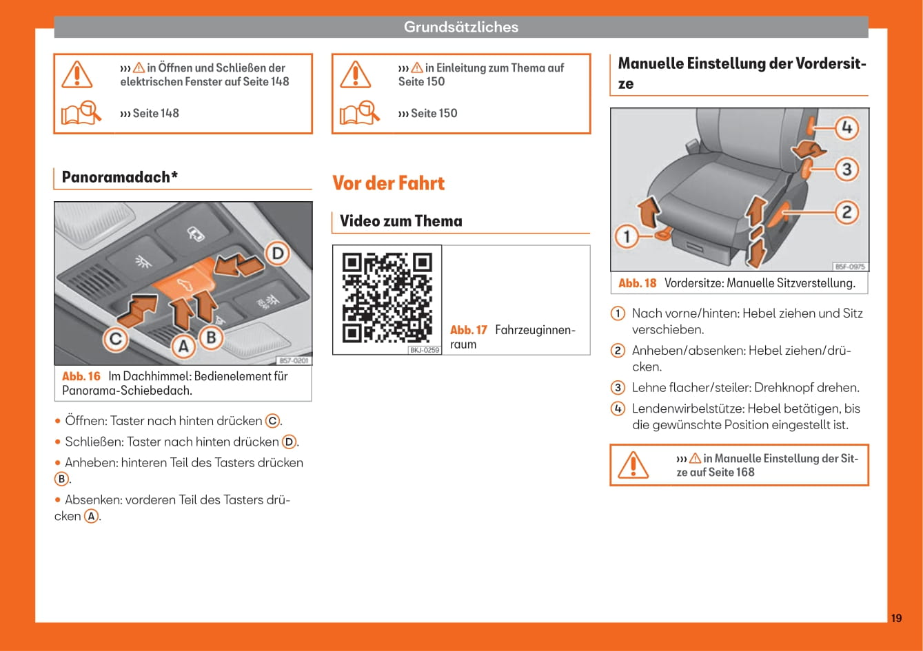 2018-2019 Seat Ateca Owner's Manual | German