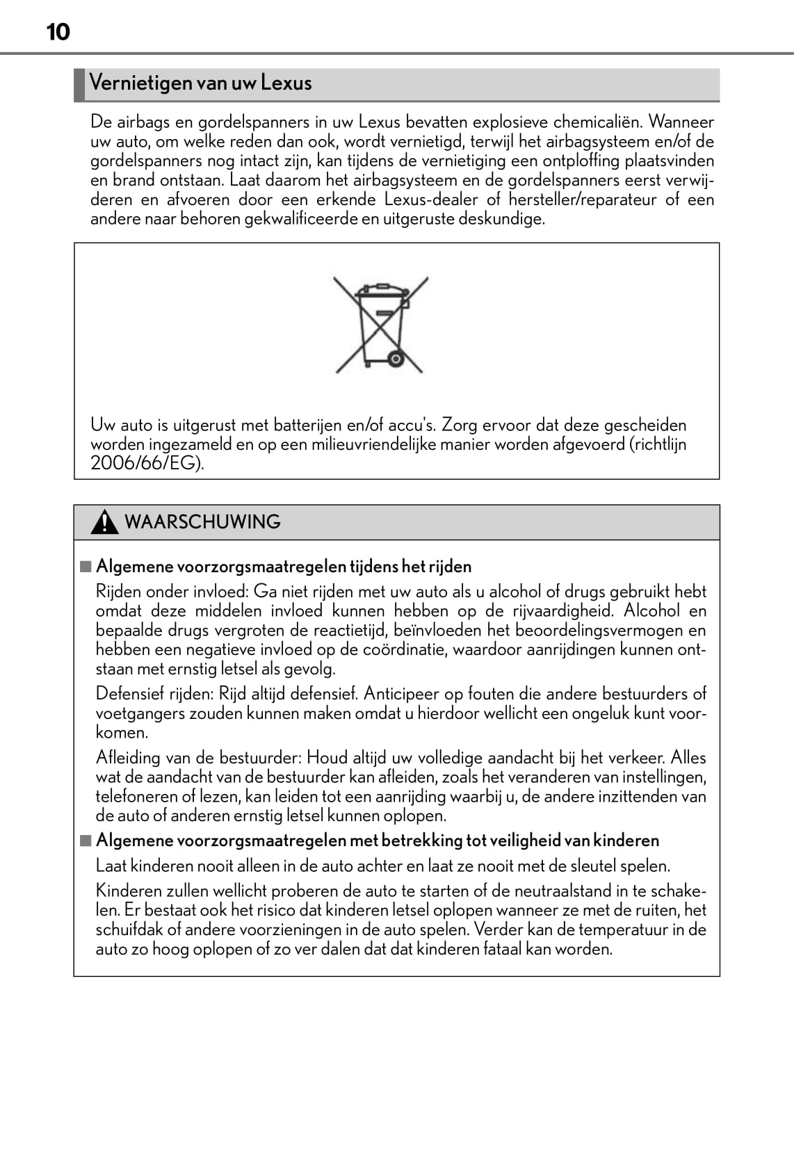 2015-2016 Lexus IS 300h Owner's Manual | Dutch