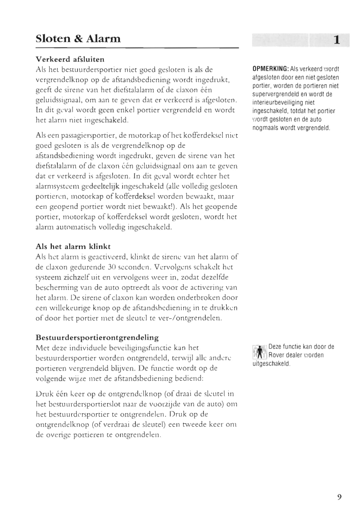 1999-2003 Rover 75 Bedienungsanleitung | Niederländisch