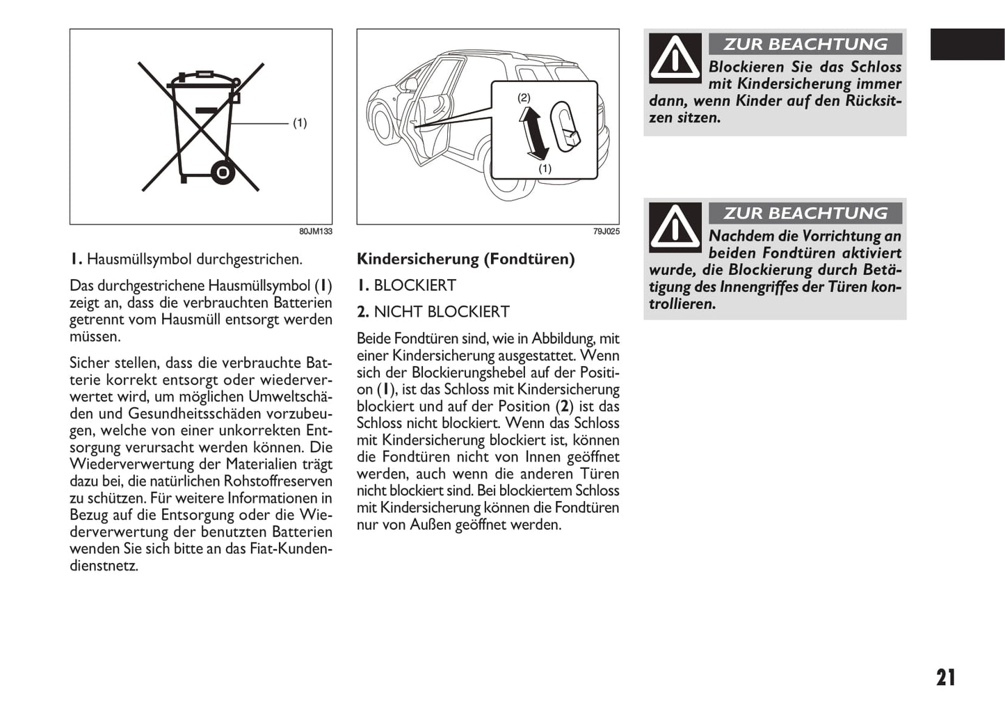 2013-2014 Fiat Sedici Bedienungsanleitung | Deutsch