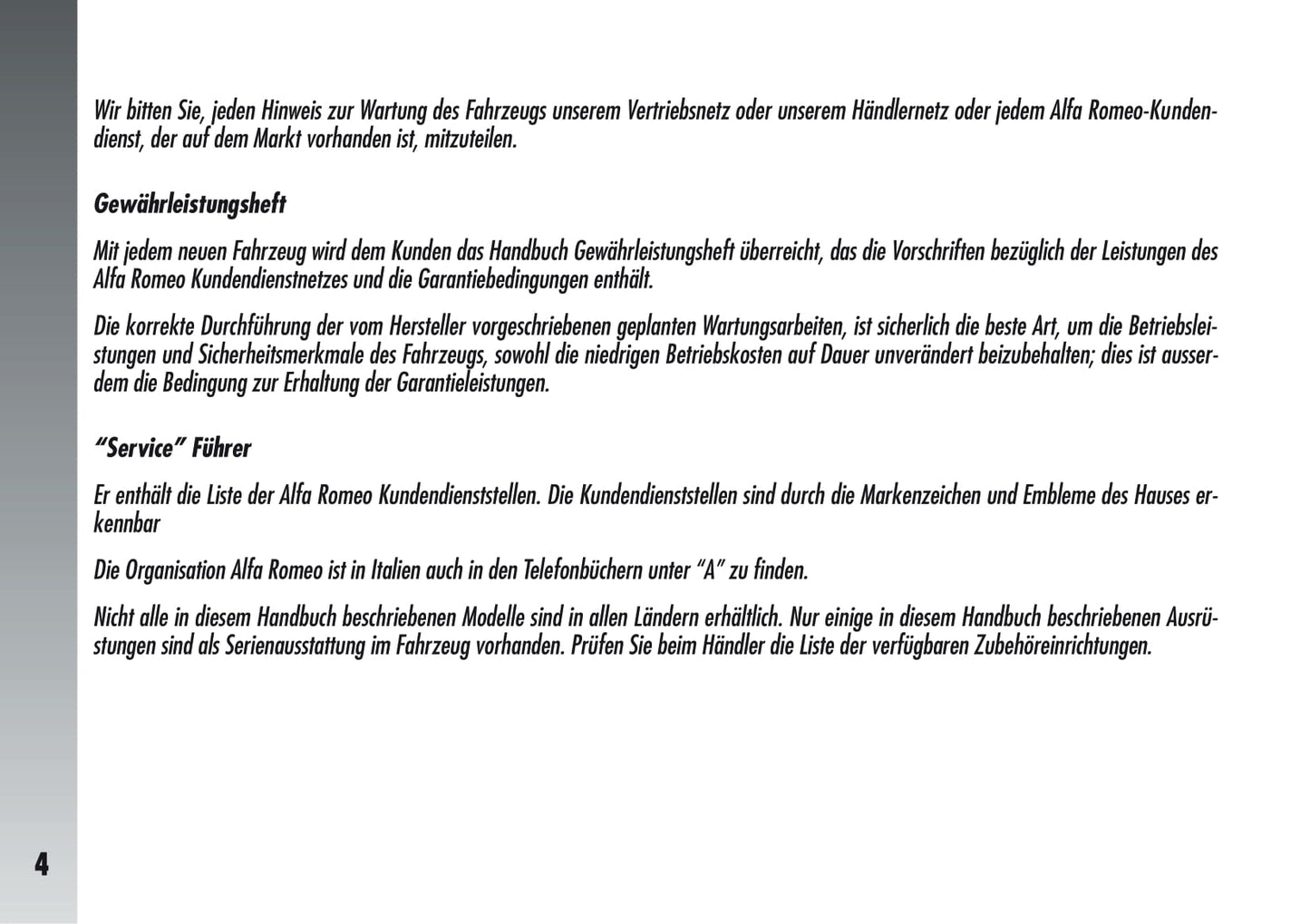 2005-2011 Alfa Romeo 147 Bedienungsanleitung | Deutsch