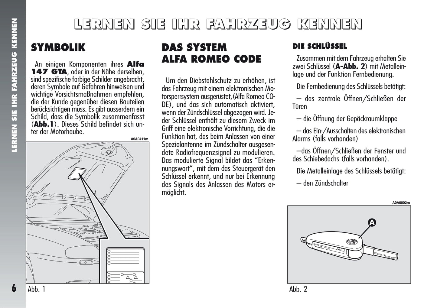 2005-2011 Alfa Romeo 147 Bedienungsanleitung | Deutsch