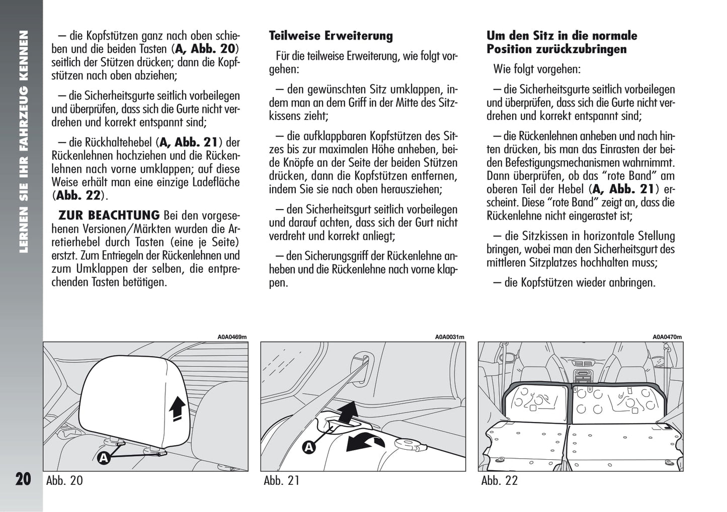 2005-2011 Alfa Romeo 147 Bedienungsanleitung | Deutsch