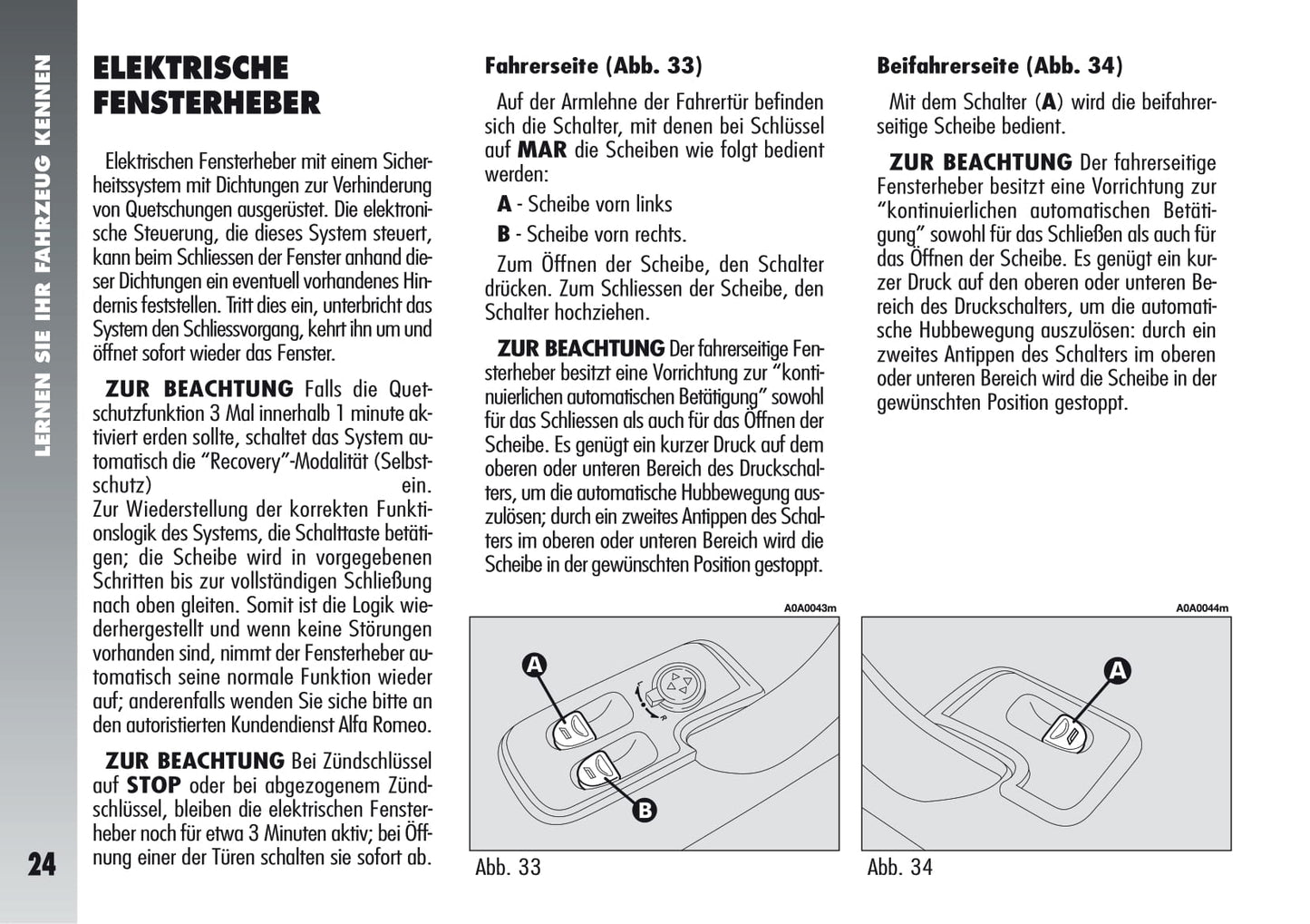 2005-2011 Alfa Romeo 147 Bedienungsanleitung | Deutsch