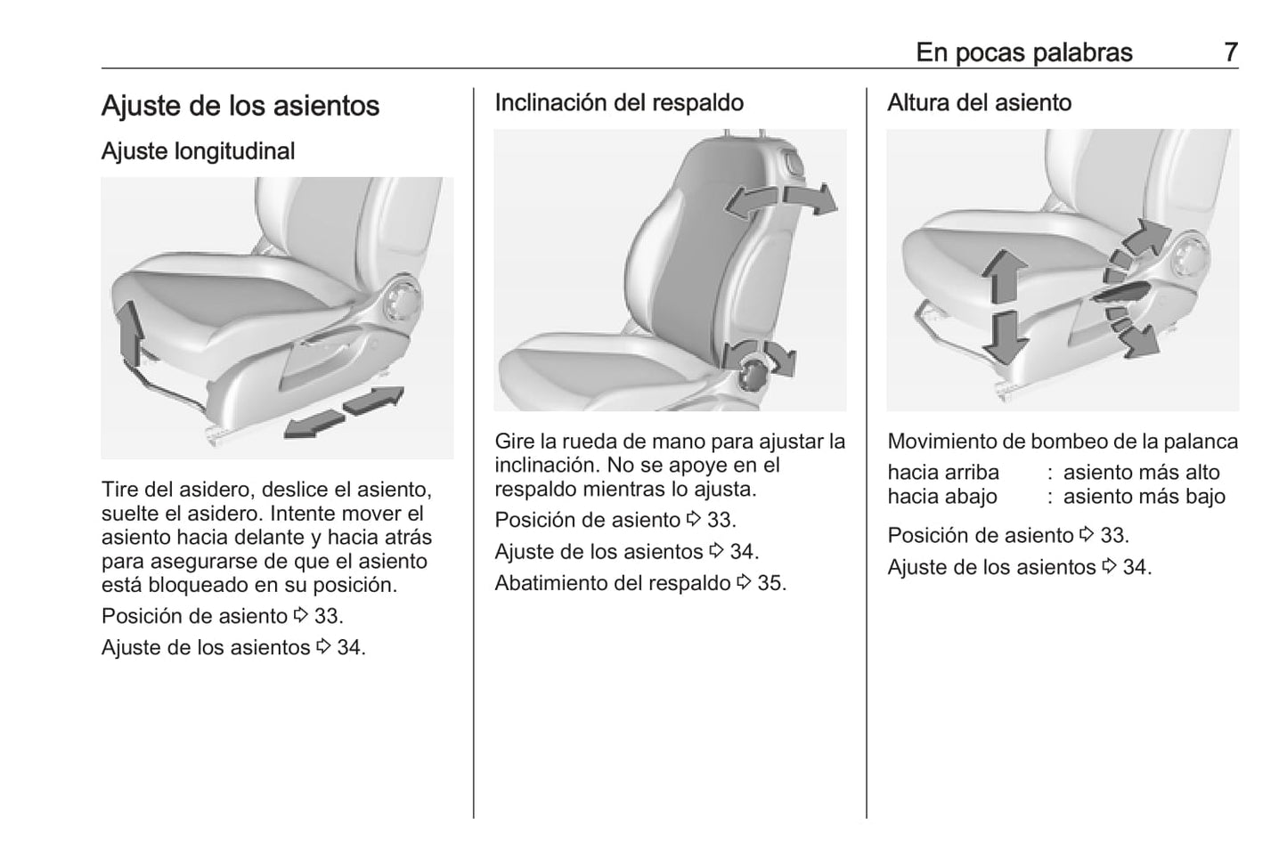 2019 Opel Adam Owner's Manual | Spanish
