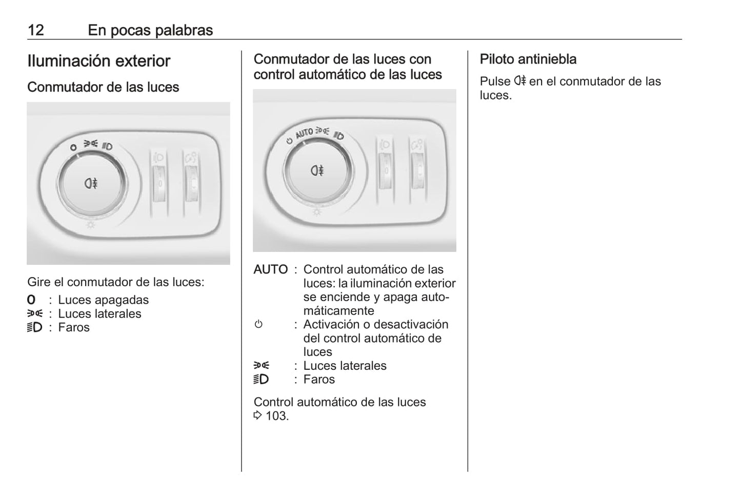 2019 Opel Adam Owner's Manual | Spanish
