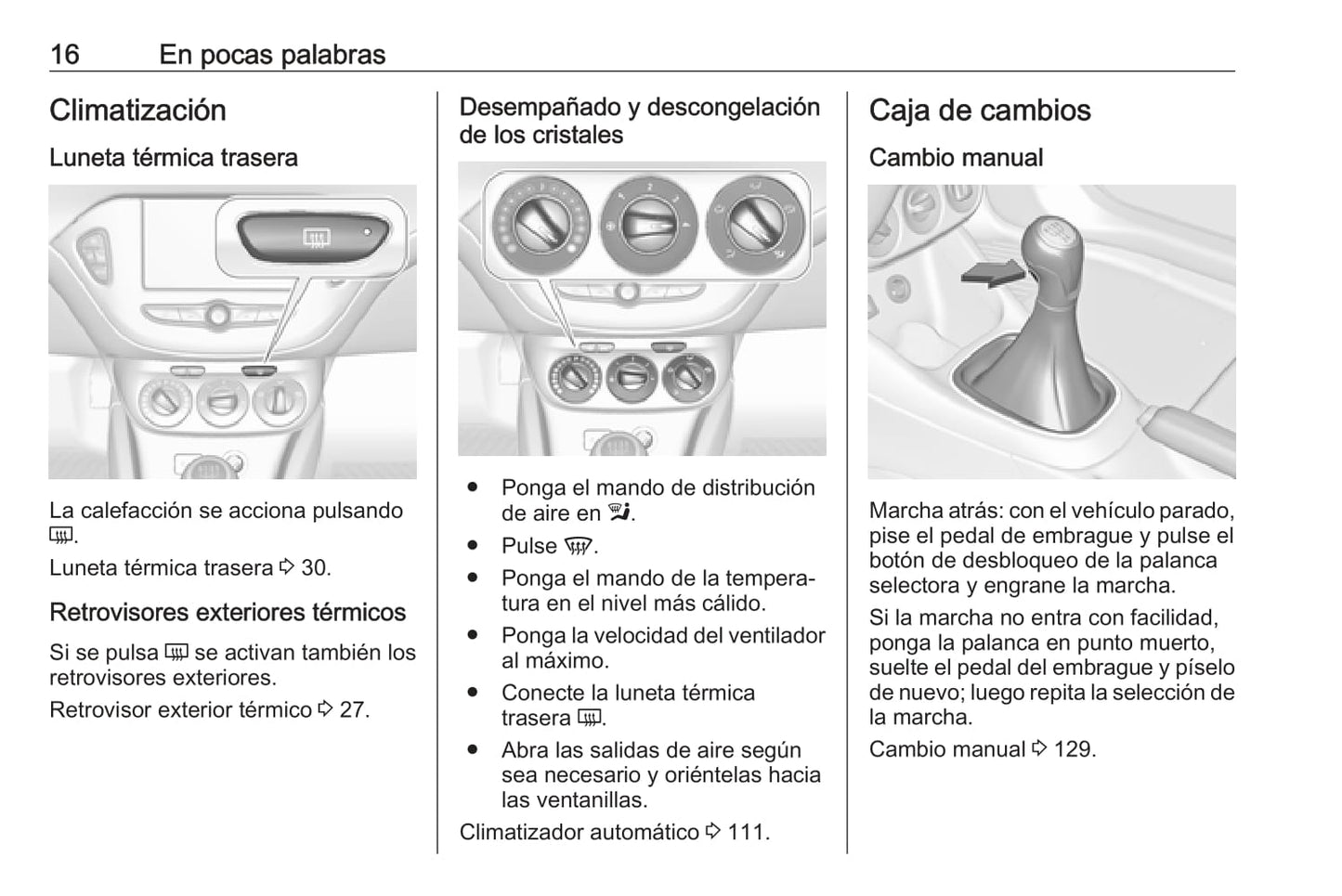 2019 Opel Adam Owner's Manual | Spanish