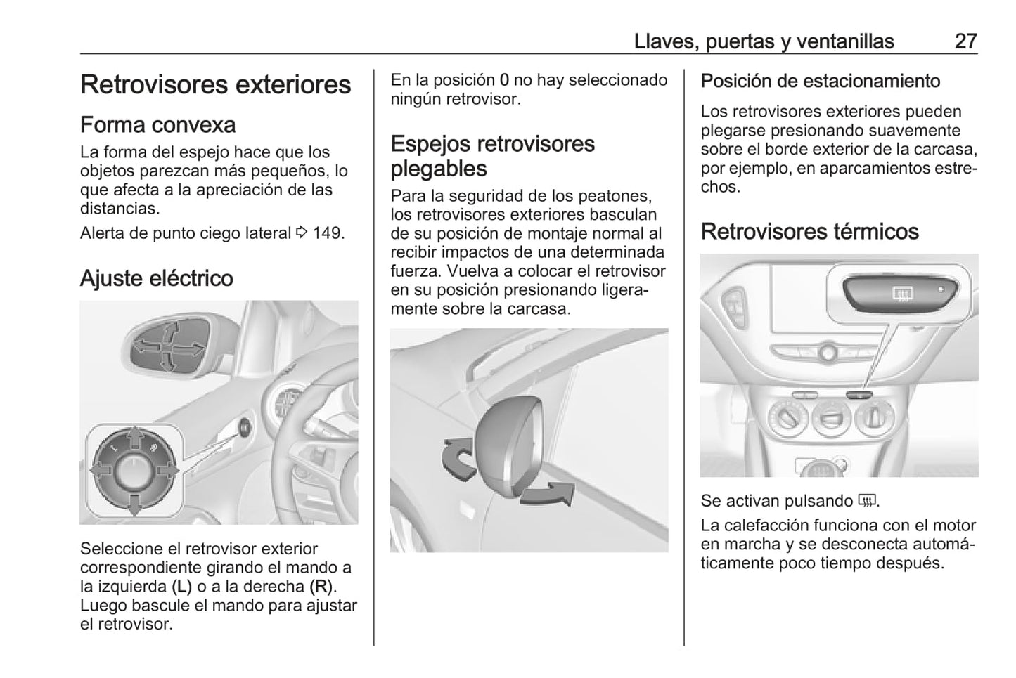 2019 Opel Adam Owner's Manual | Spanish