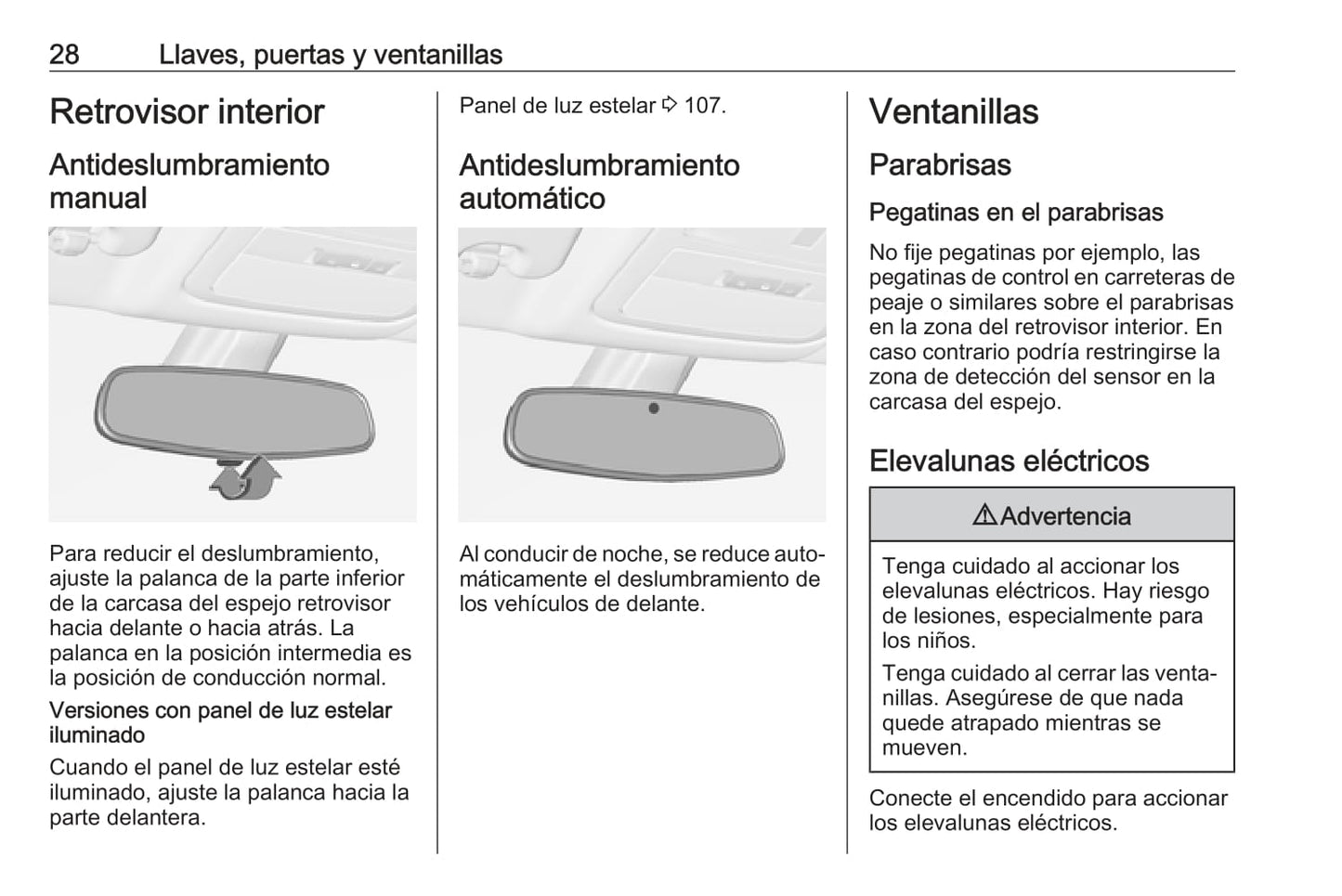 2019 Opel Adam Owner's Manual | Spanish