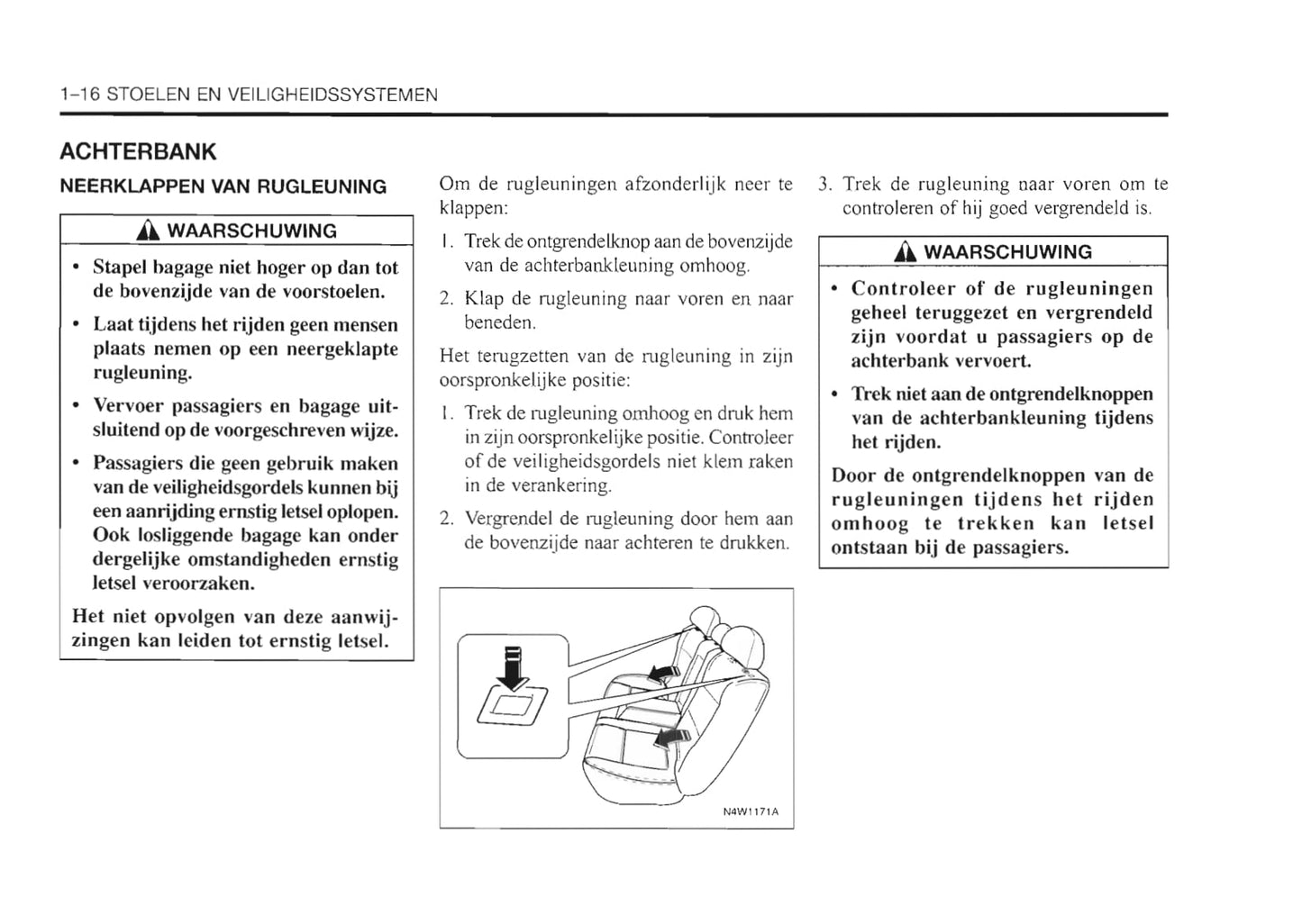 1999-2003 Daewoo Nubira Owner's Manual | Dutch