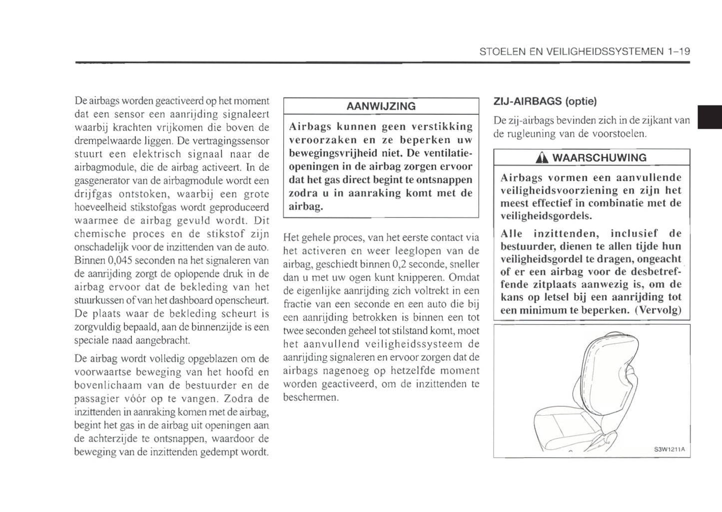 1999-2003 Daewoo Nubira Owner's Manual | Dutch