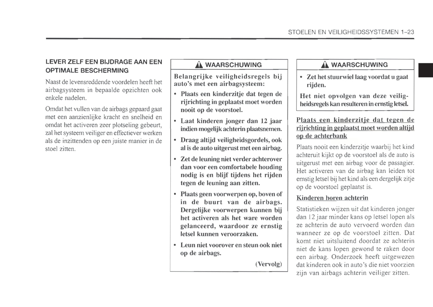 1999-2003 Daewoo Nubira Owner's Manual | Dutch