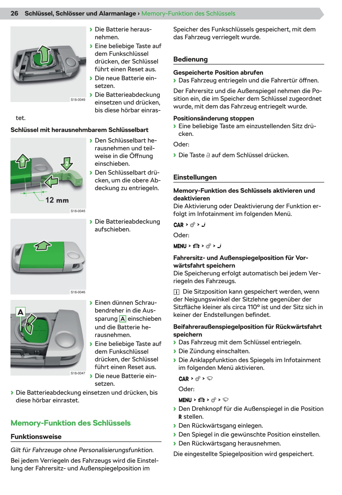 2018-2022 Skoda Karoq Bedienungsanleitung | Deutsch