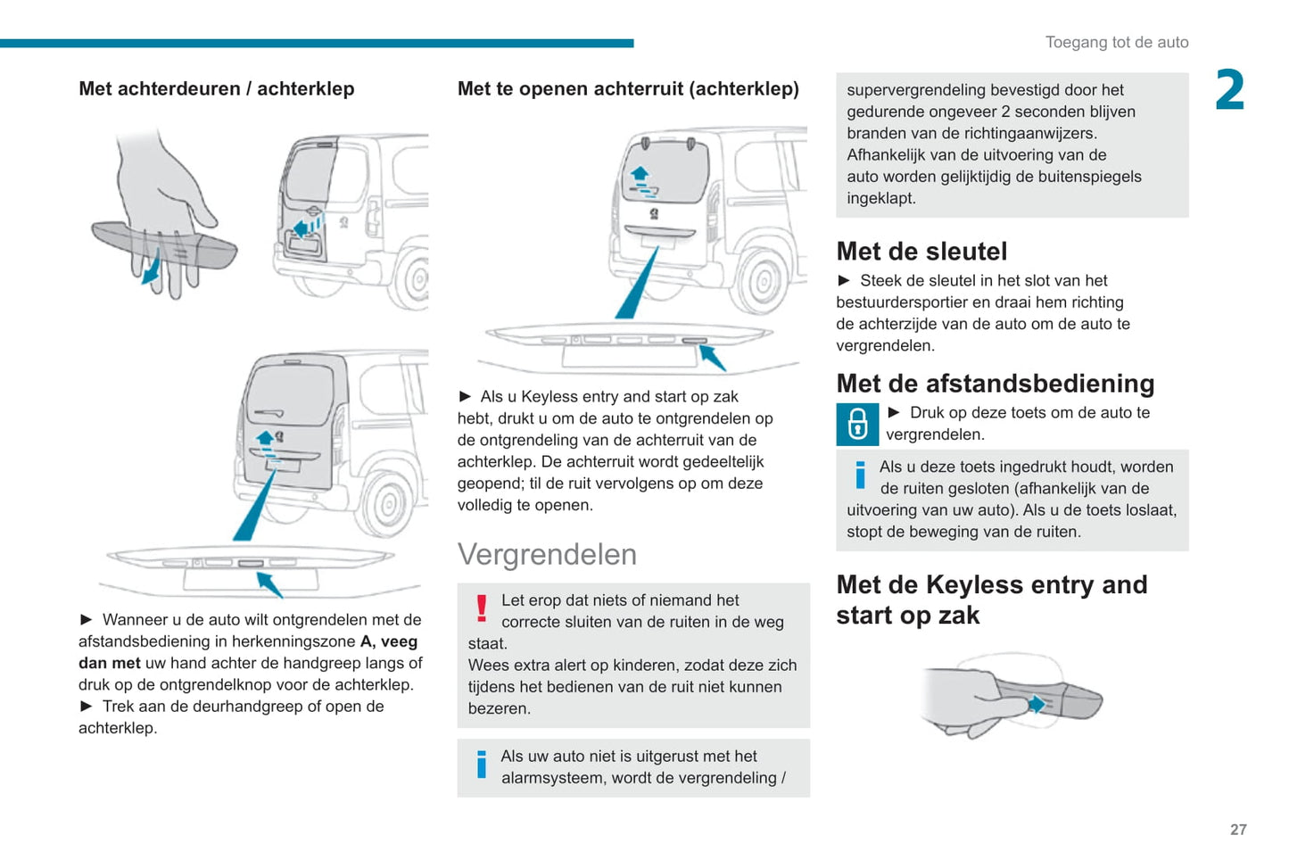 2019-2022 Peugeot Rifter Bedienungsanleitung | Niederländisch