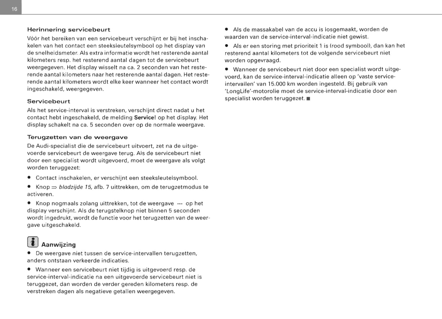 2006-2014 Audi TT Coupé Owner's Manual | Dutch