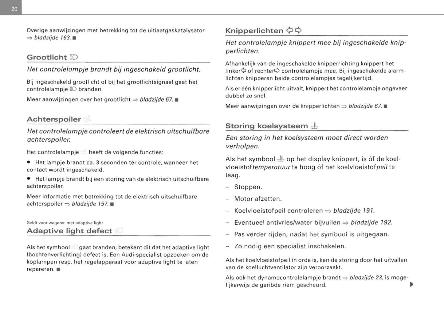 2006-2014 Audi TT Coupé Owner's Manual | Dutch
