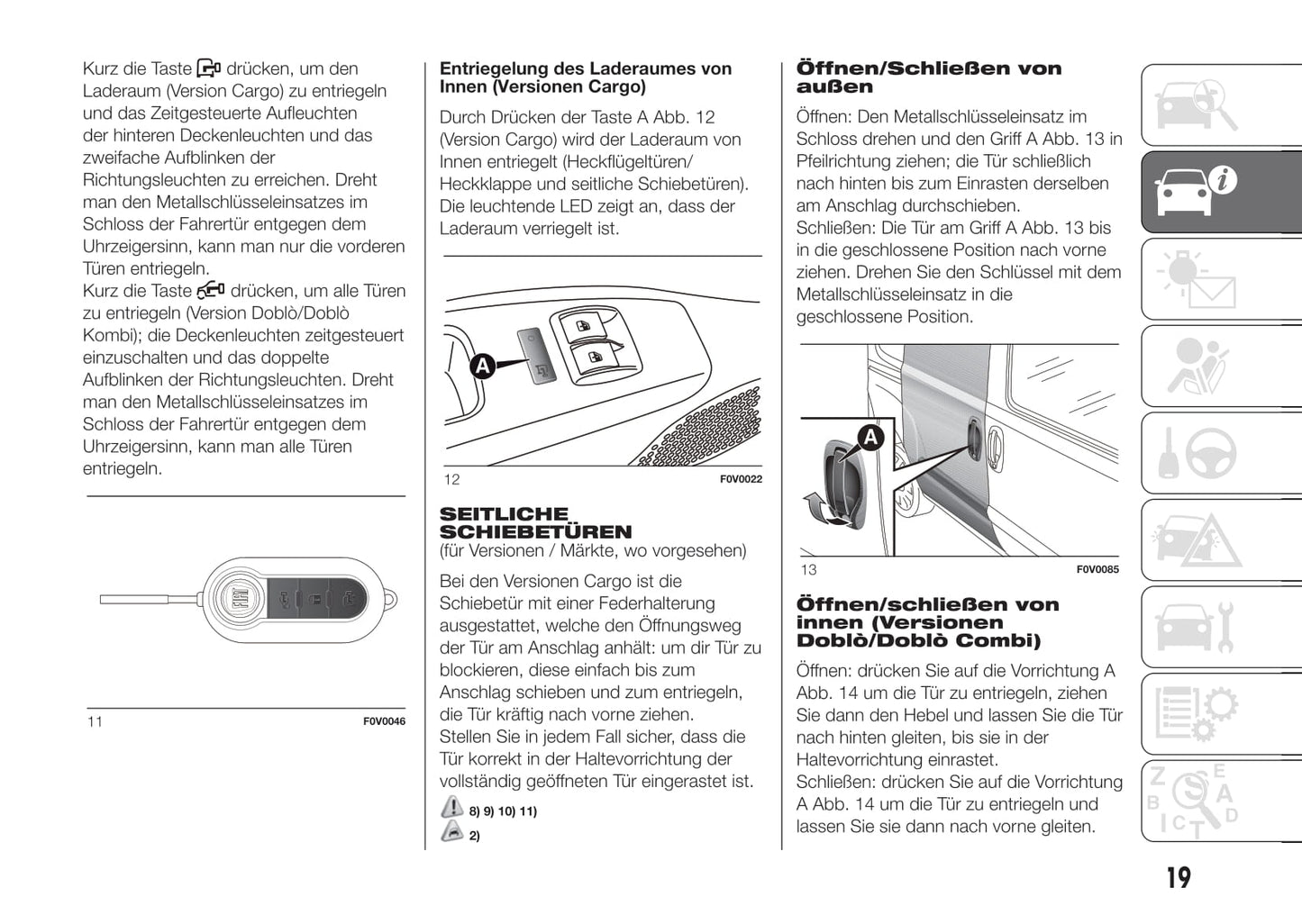 2016-2017 Fiat Doblò Bedienungsanleitung | Deutsch