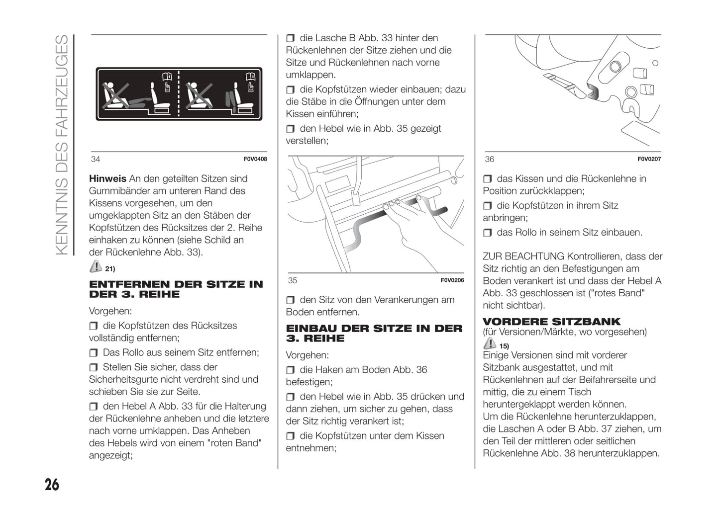 2016-2017 Fiat Doblò Bedienungsanleitung | Deutsch