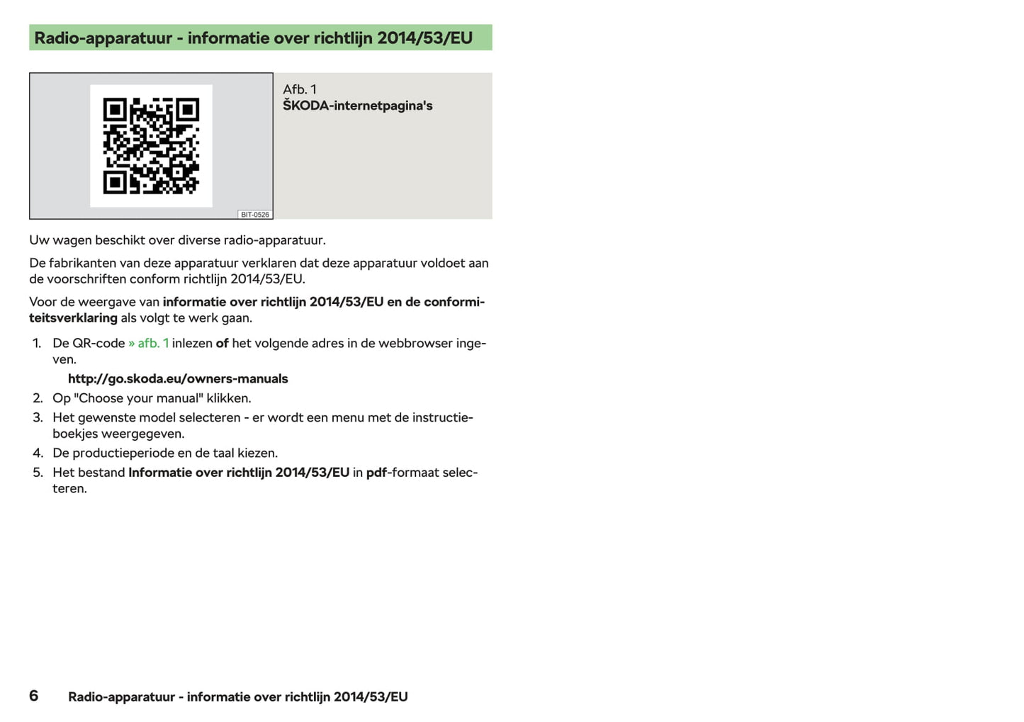 2018-2019 Skoda Citigo Owner's Manual | Dutch