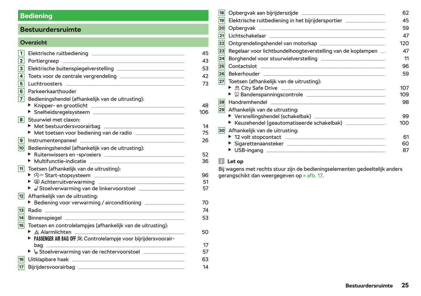 2018-2019 Skoda Citigo Owner's Manual | Dutch