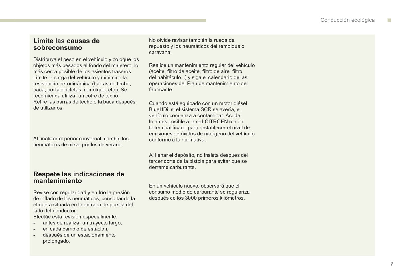 2017-2019 Citroën C3 Aircross Owner's Manual | Spanish