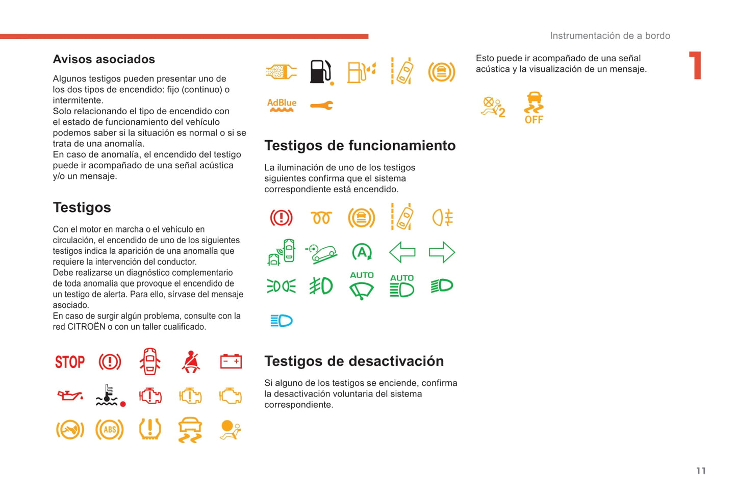 2017-2019 Citroën C3 Aircross Owner's Manual | Spanish