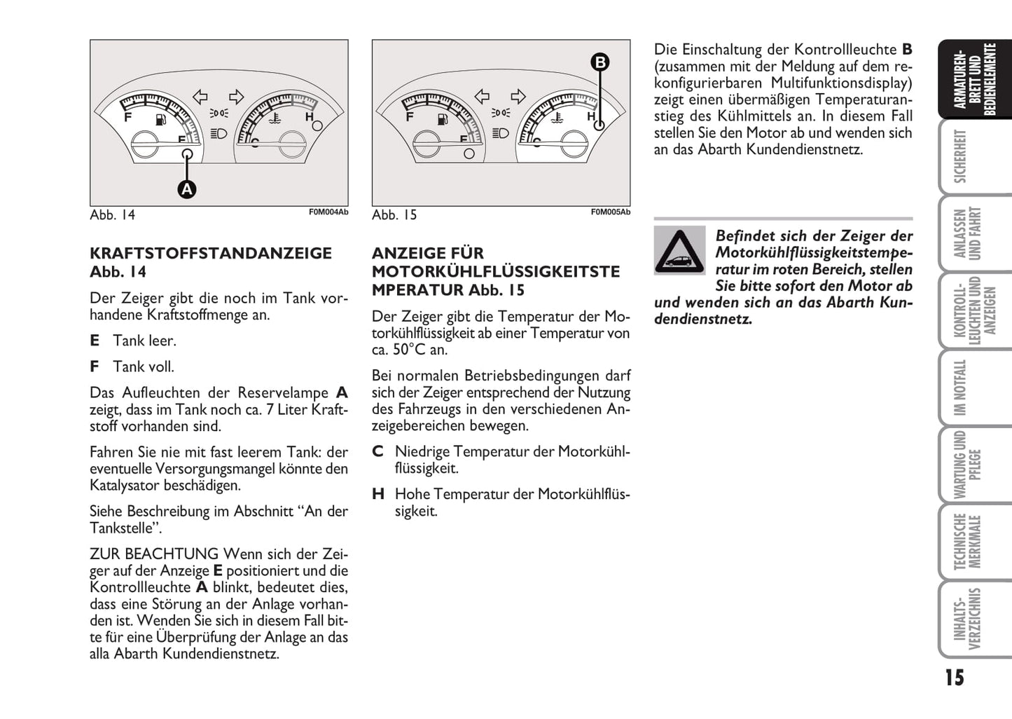 2008-2010 Abarth Grande Punto Bedienungsanleitung | Deutsch