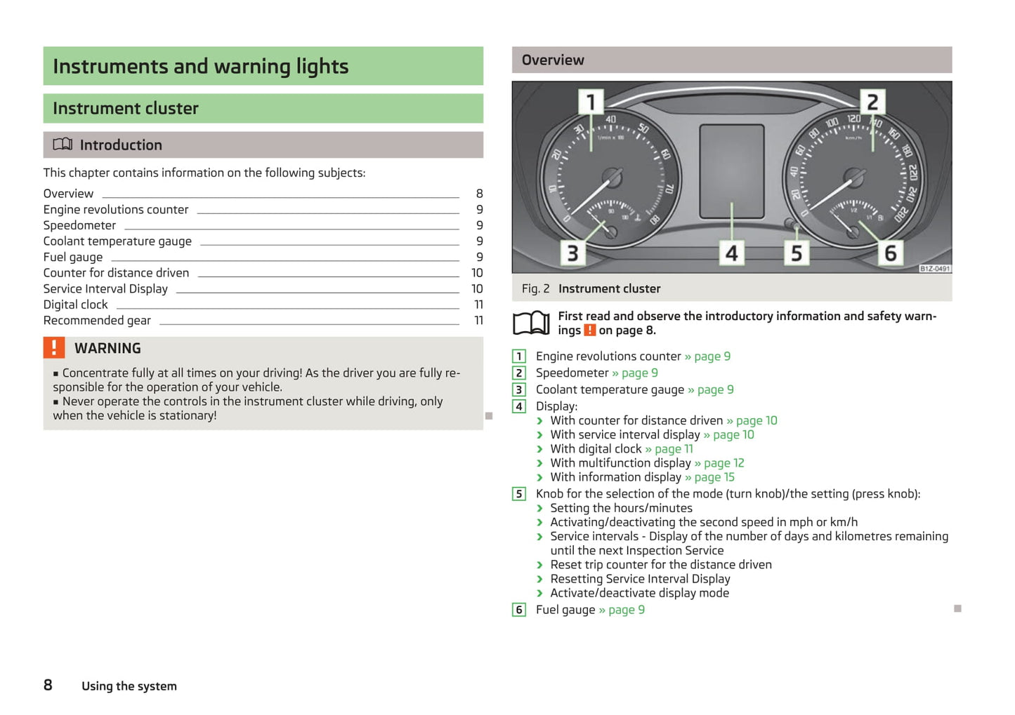 2009-2013 Skoda Octavia Bedienungsanleitung | Englisch