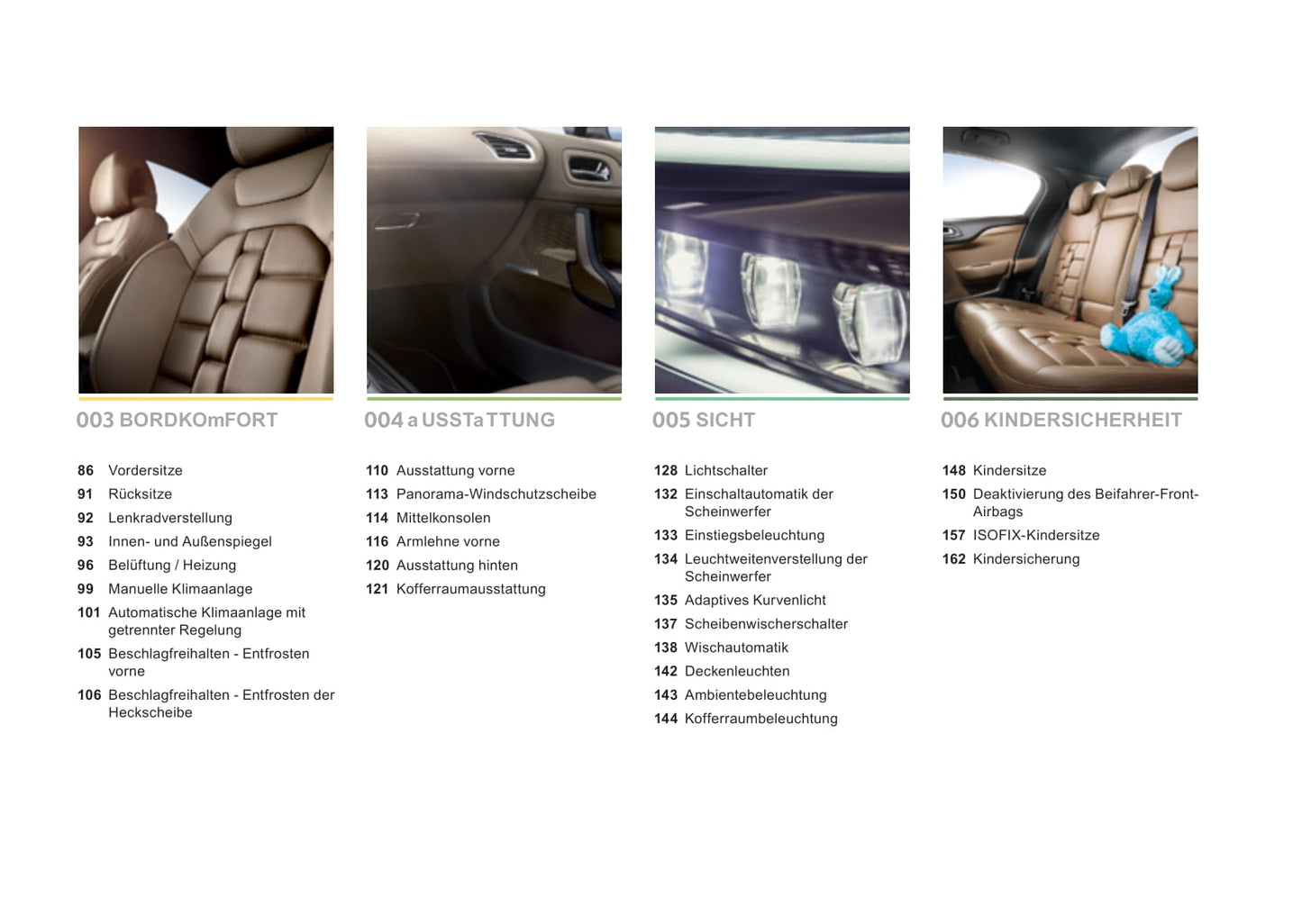 2015-2016 DS Automobiles DS4/DS 4 Owner's Manual | German