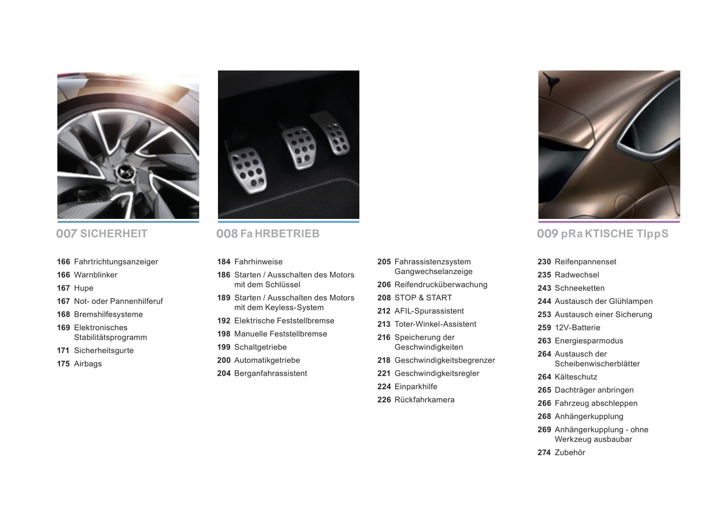 2015-2016 DS Automobiles DS4/DS 4 Owner's Manual | German