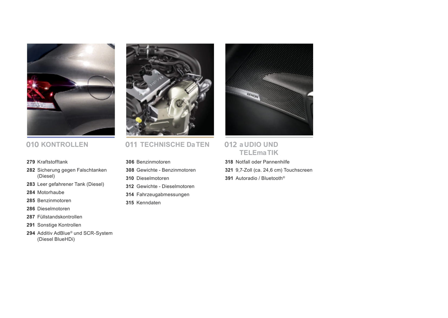 2015-2016 DS Automobiles DS4/DS 4 Owner's Manual | German