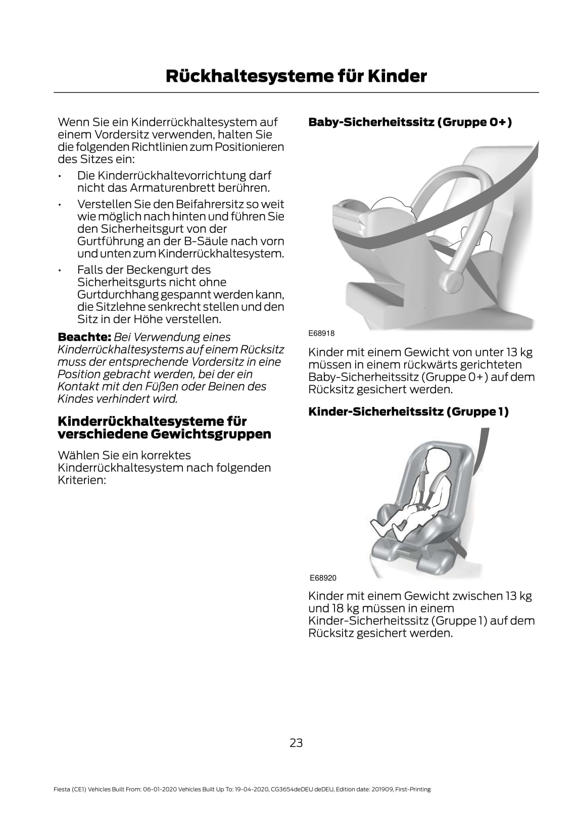 2020 Ford Fiesta Owner's Manual | German